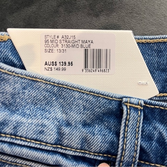 Abrand Jeans 95 Mid Straight in Maya size 31 - Picture 6 of 11